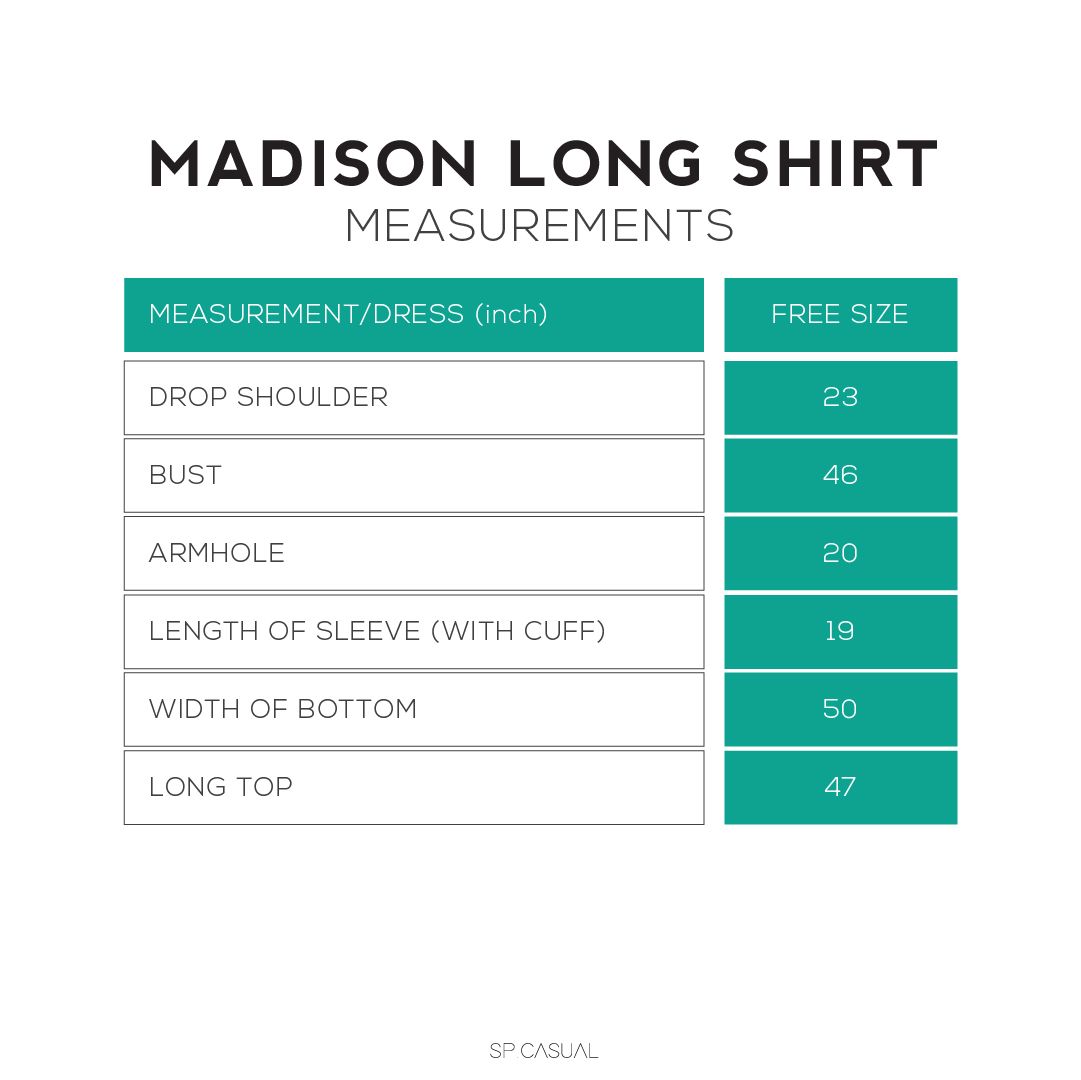 MADISON LONG SHIRT IN NAVY BLUE