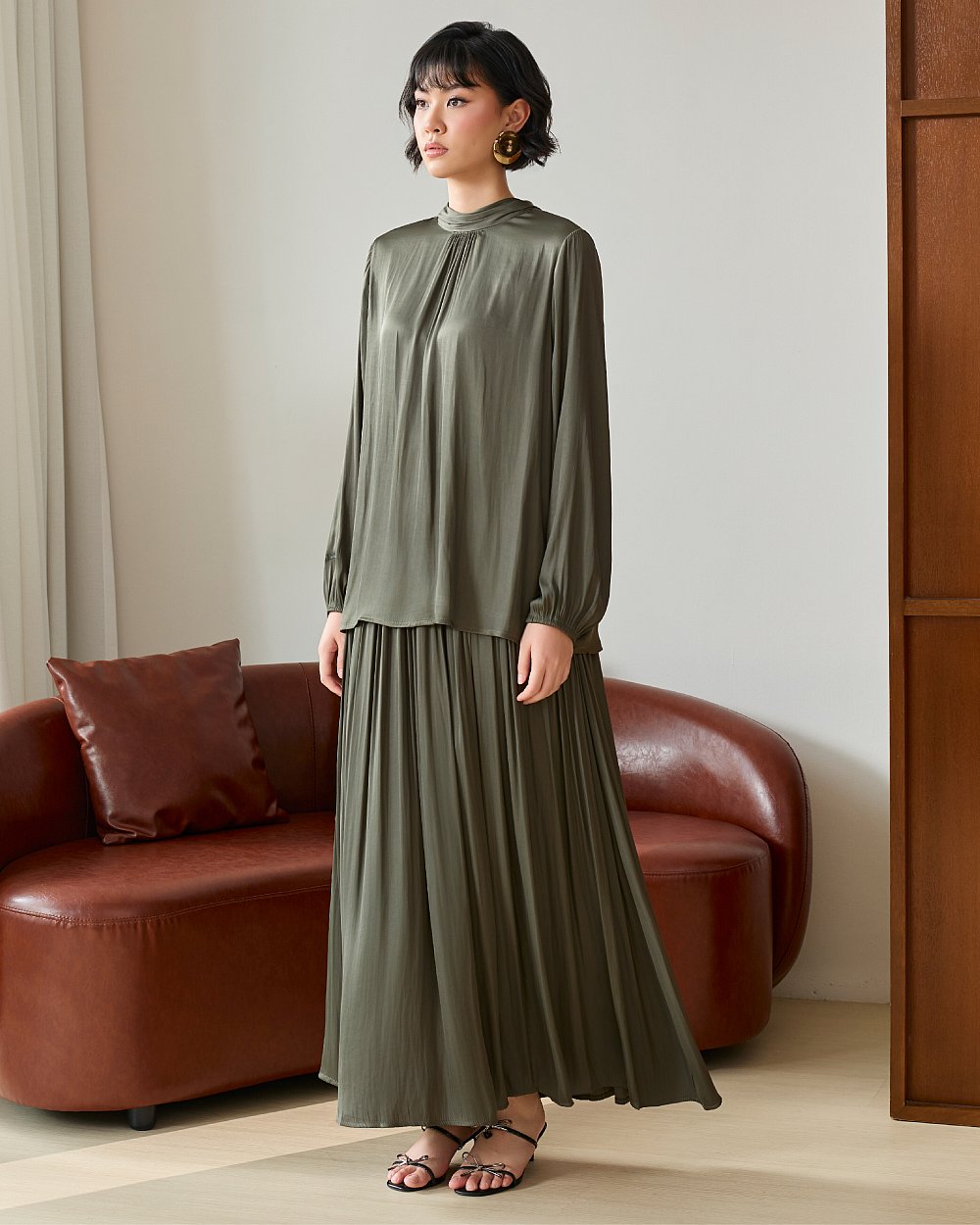 HA GEORGINA IN DARK OLIVE