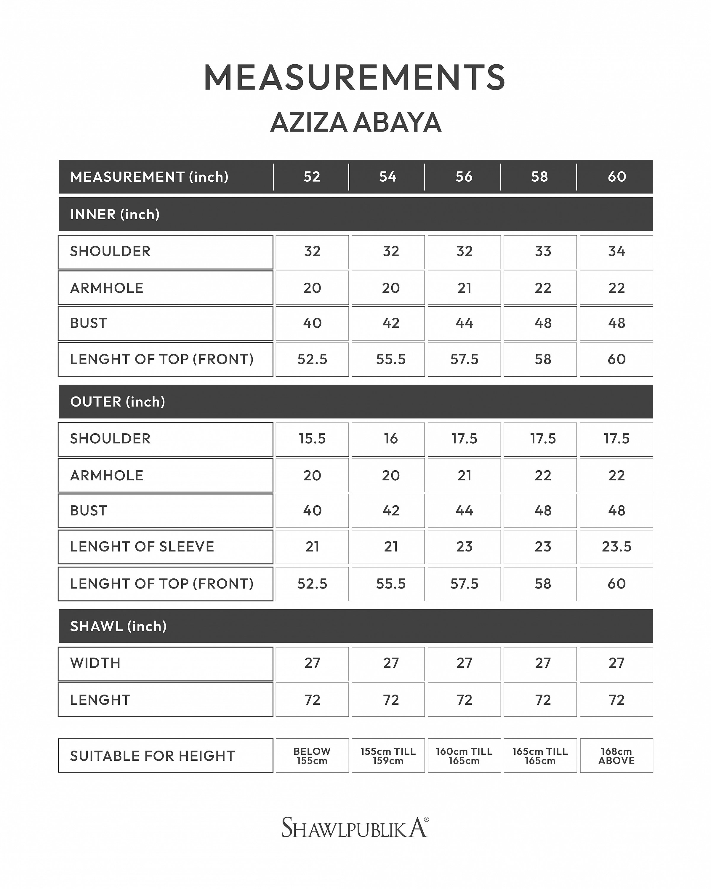 AZIZA ABAYA IN LIGHT GREY