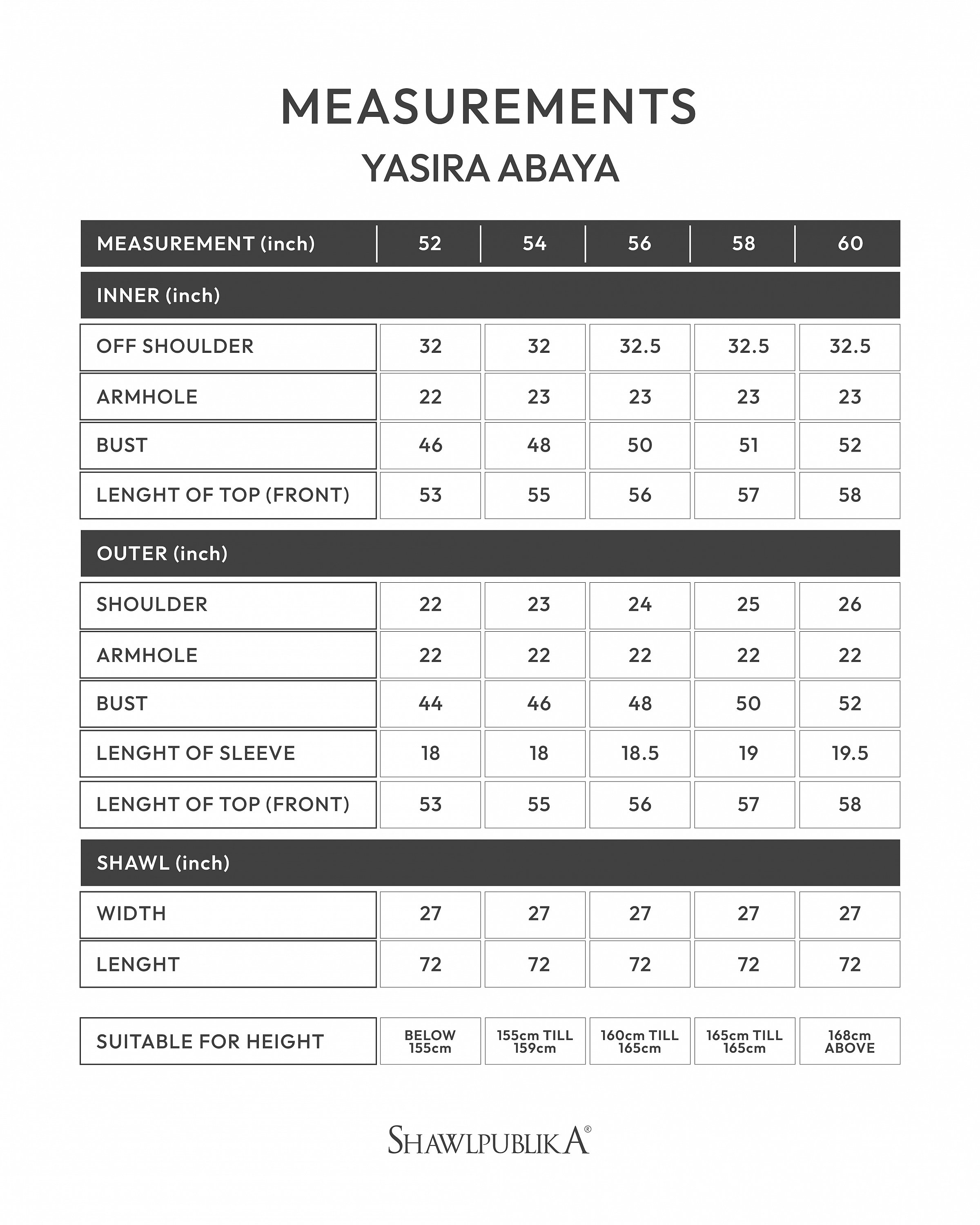 YASIRA ABAYA IN BROWN