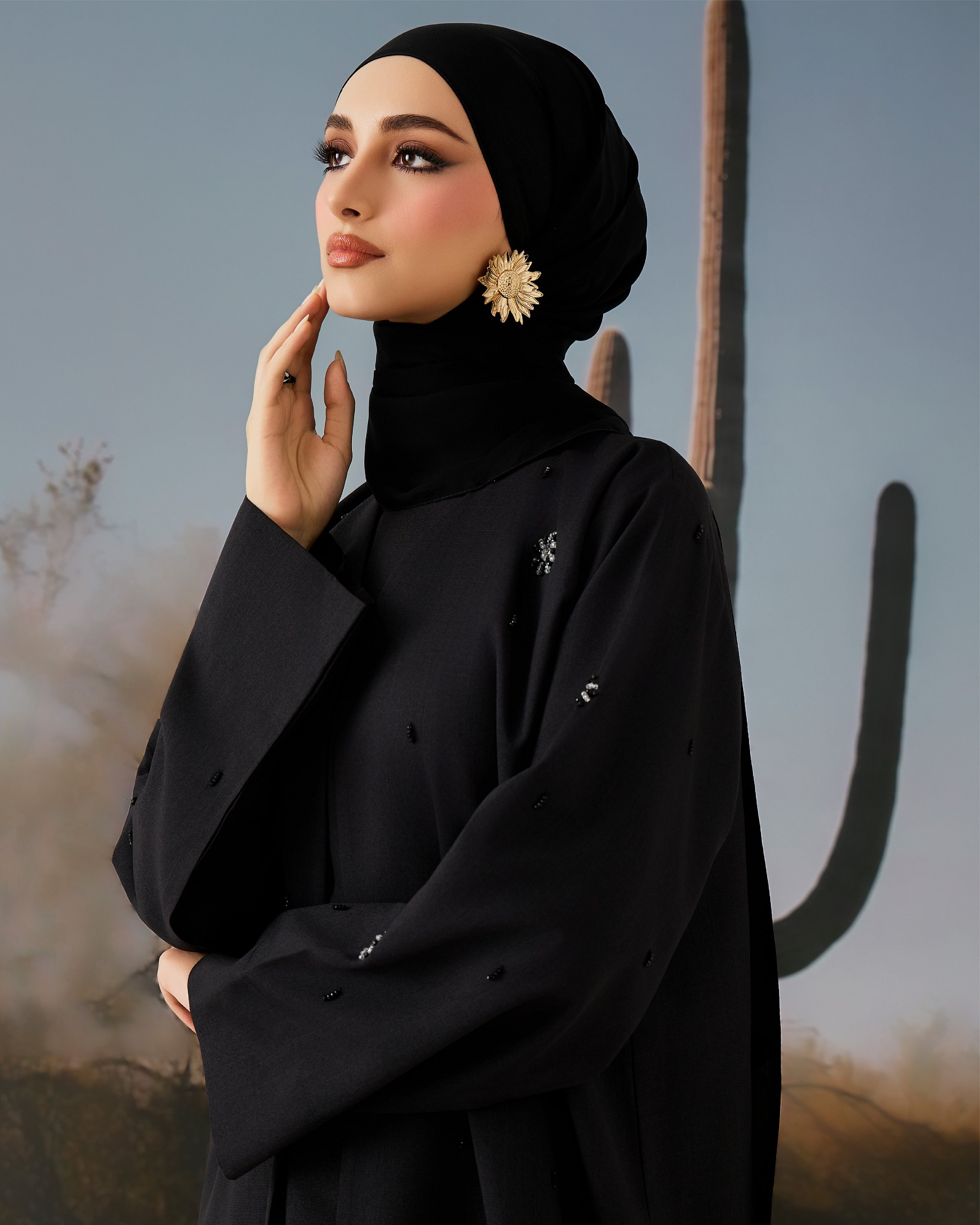 AZIZA ABAYA IN BLACK