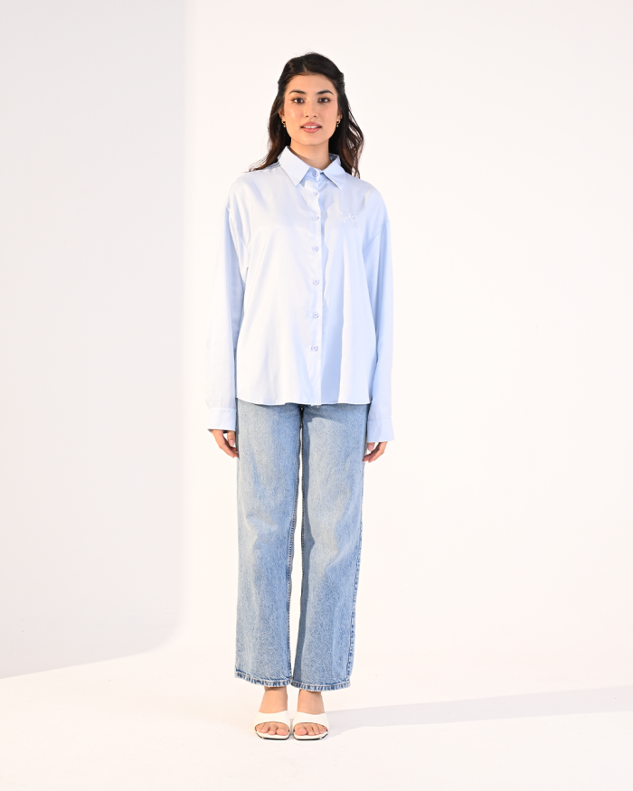 ELORA TOP IN BABY BLUE