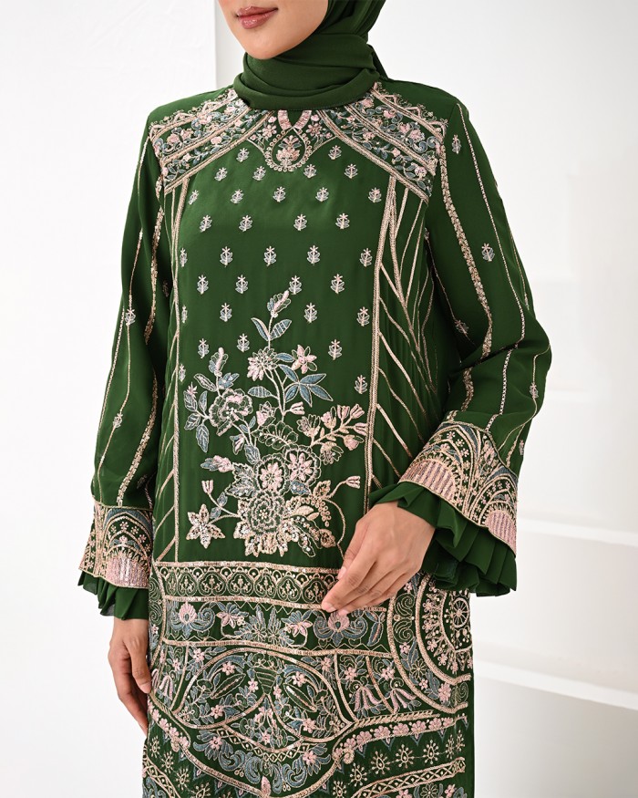 MOUSHMI IN FOREST GREEN