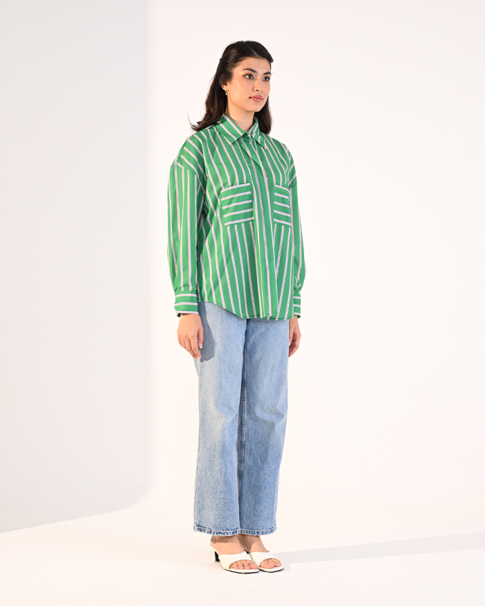MELODY TOP IN GREEN