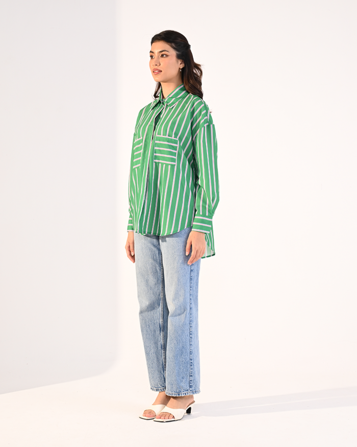 MELODY TOP IN GREEN