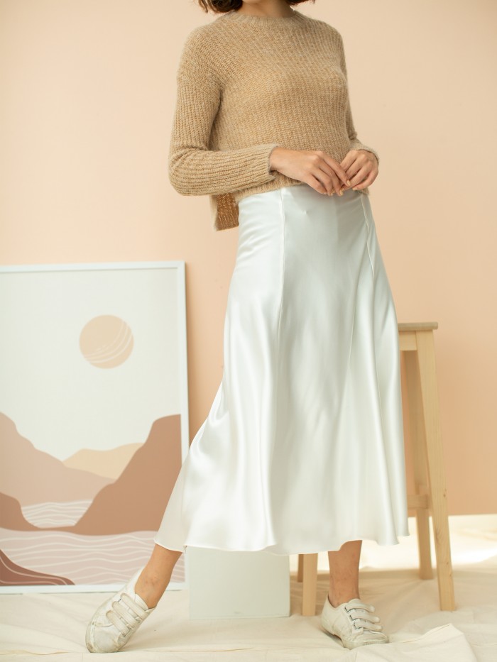 SAY-TEEN SKIRT IN STUDIO WHITE