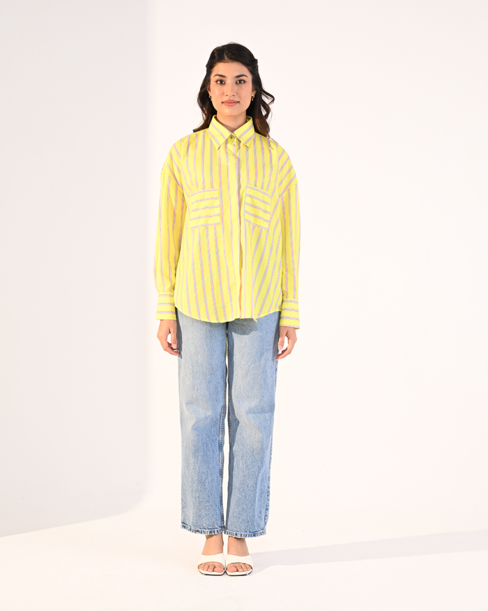 MELODY TOP IN YELLOW