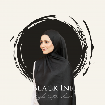 NAYLA SATIN IN BLACK INK