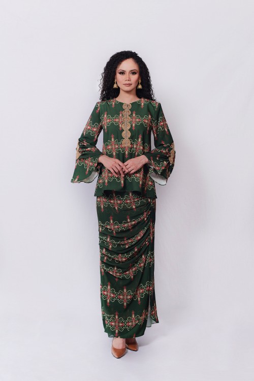 SP RAYA IN MISHRA KURUNG (FOREST GREEN)