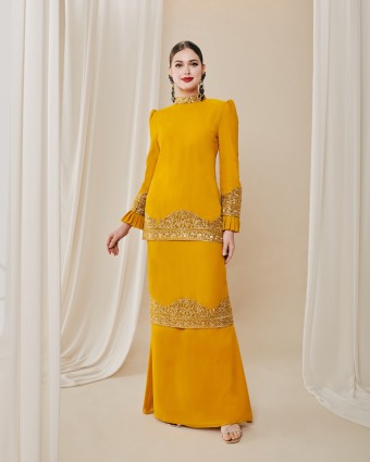 MEKHALA SAREE KURUNG IN MUSTARD