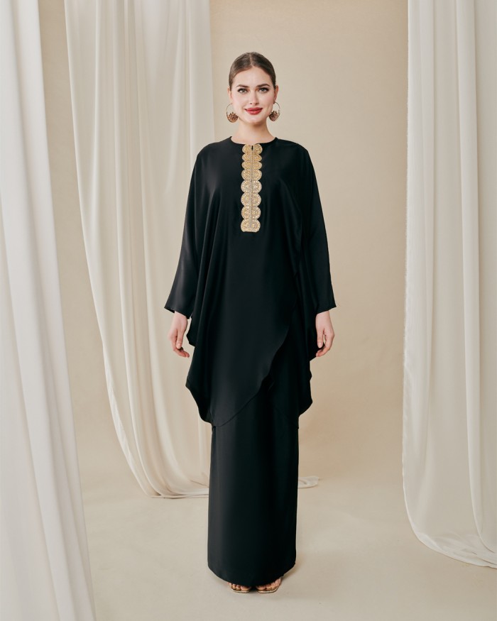 ANCHAL CAFTAN IN BLACK