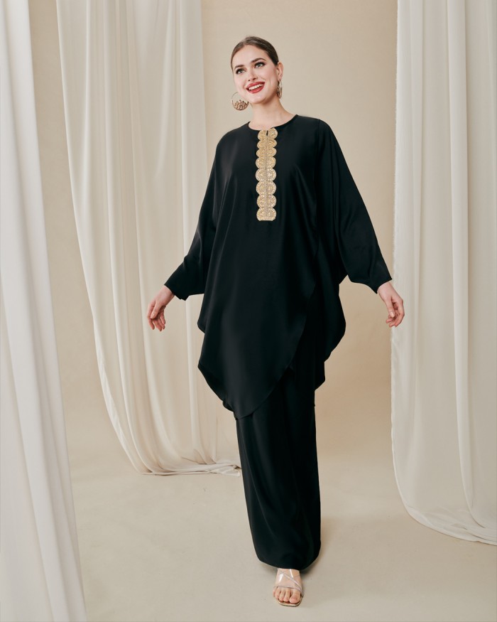 ANCHAL CAFTAN IN BLACK