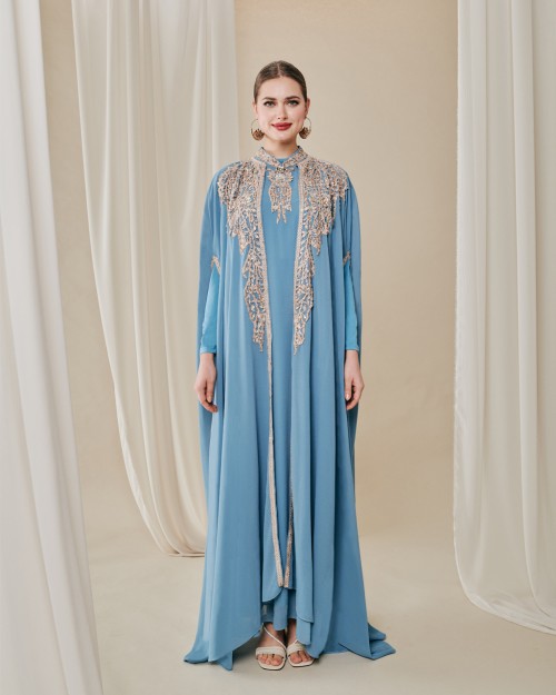 DEF RHEA CAFTAN IN POWDER BLUE