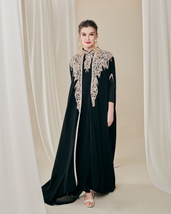 RHEA CAFTAN IN BLACK