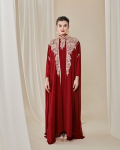 RHEA CAFTAN IN MAROON