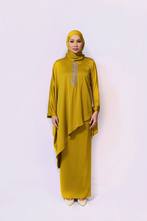 SP RAYA IN LEELA KAFTAN (CANONRY YELLOW)