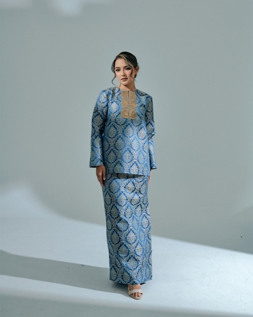 MOHATRA IN TEAL BLUE