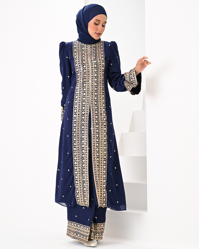 DEFECT SADHIKA IN NAVY BLUE