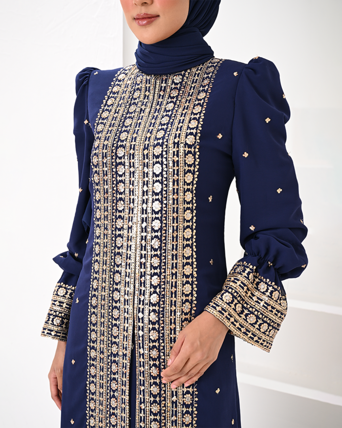 DEFECT SADHIKA IN NAVY BLUE