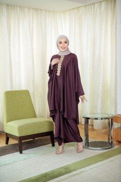 ANSHIKA CAFTAN IN DEEP PURPLE