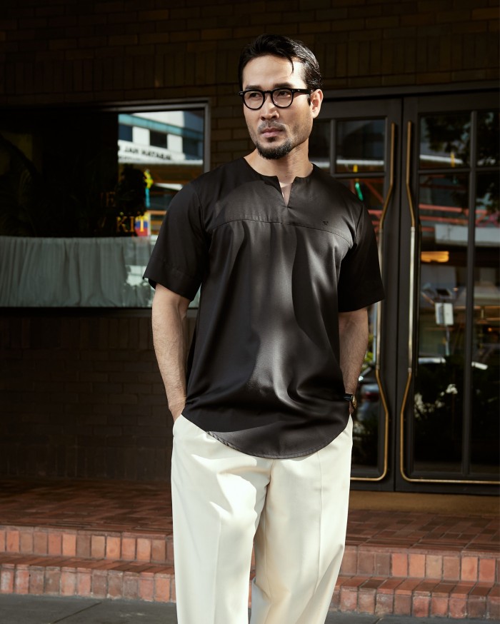 KURTA BADR IN BLACK