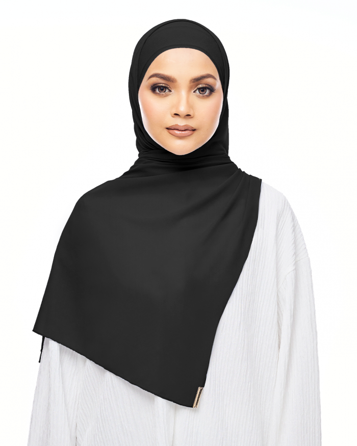 MALIQA SHAWL IN BLACK