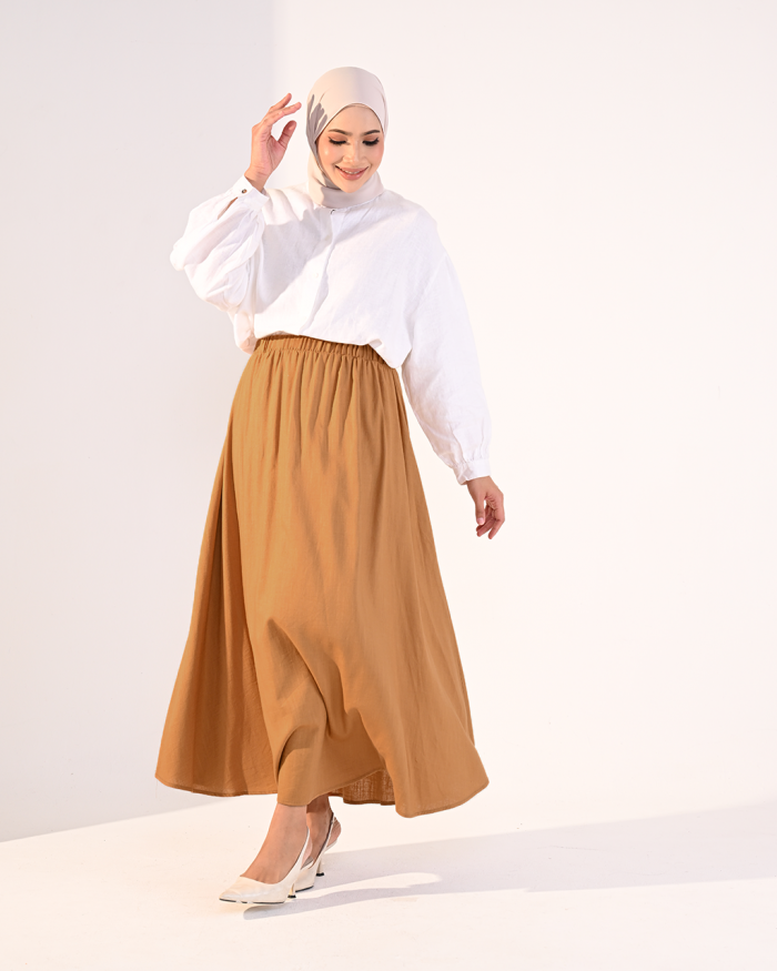 LAINEY SKIRT IN BROWN
