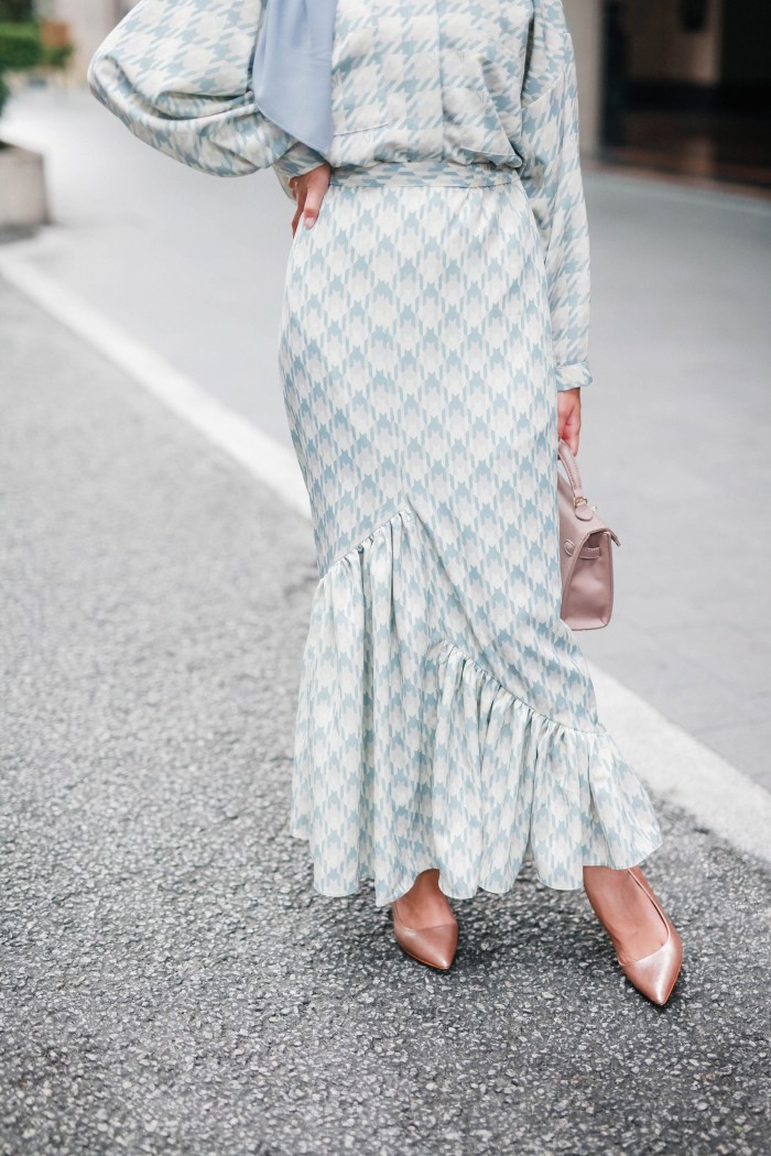 DARBY SKIRT IN BABY BLUE