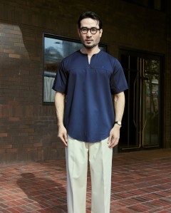 KURTA BADR IN DARK BLUE