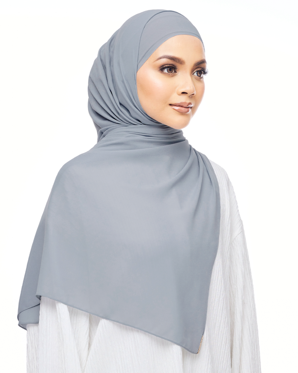 MALIQA SHAWL IN DARK GREY