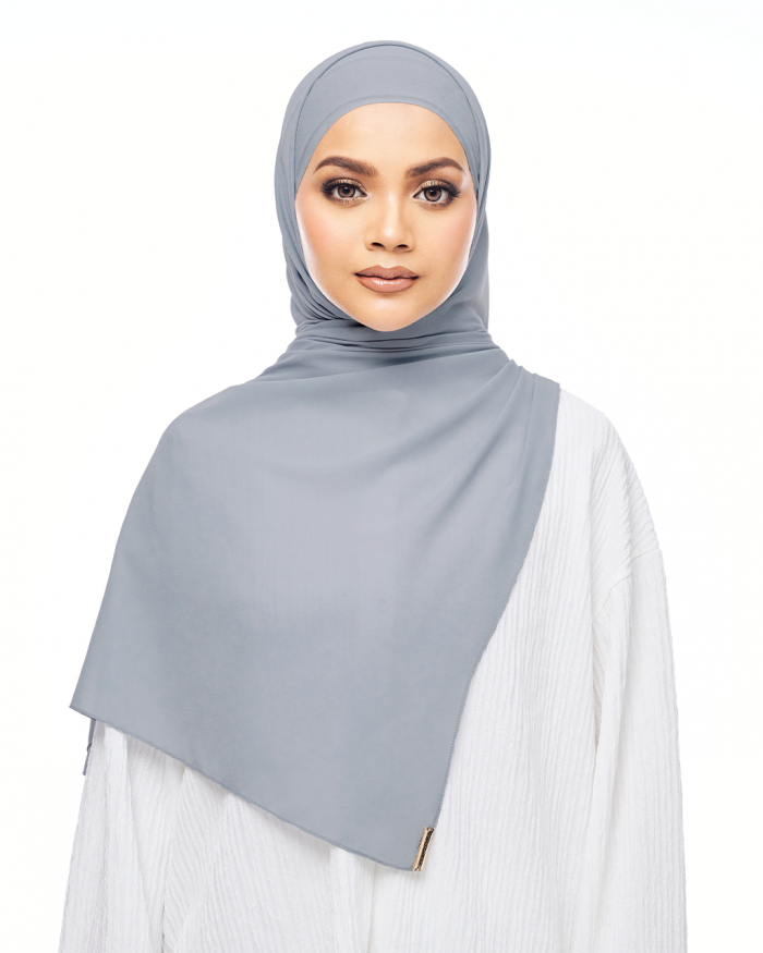 MALIQA SHAWL IN DARK GREY