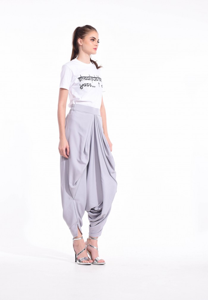 MAHARANI PANTS LUNAR ECLIPSE LIGHT GREY