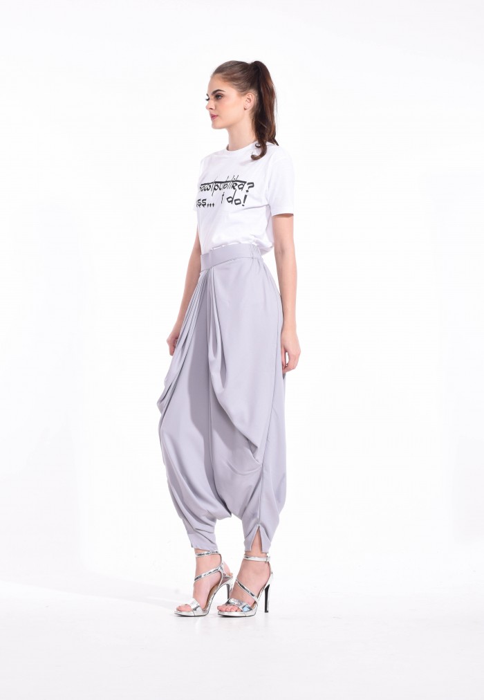 MAHARANI PANTS LUNAR ECLIPSE LIGHT GREY