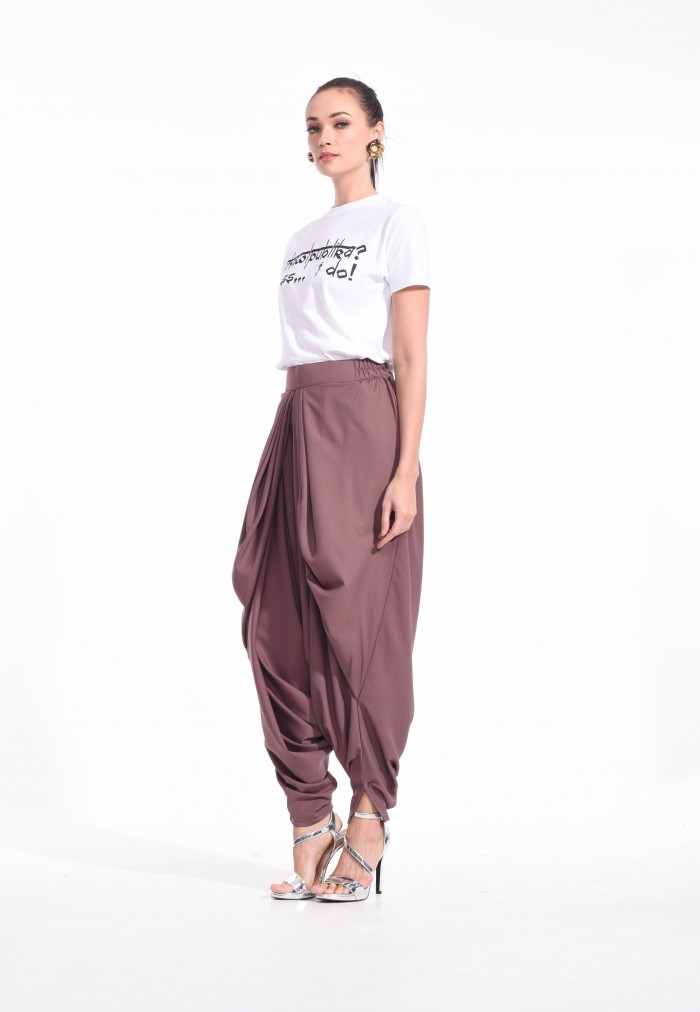 MAHARANI PANTS MUTED APRICOT BROWN