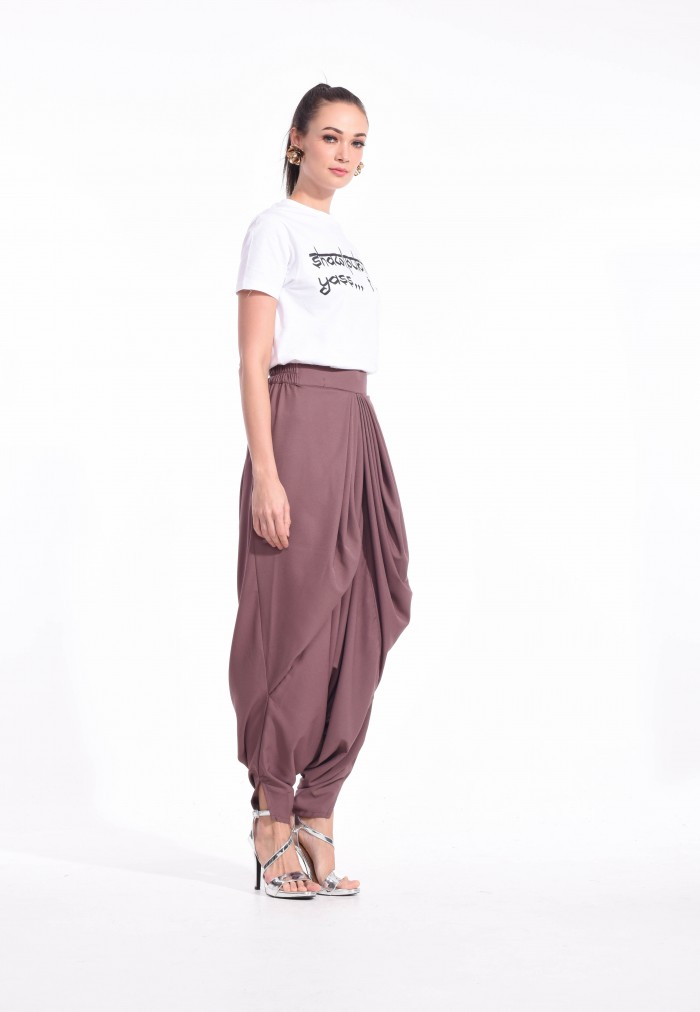 MAHARANI PANTS MUTED APRICOT BROWN