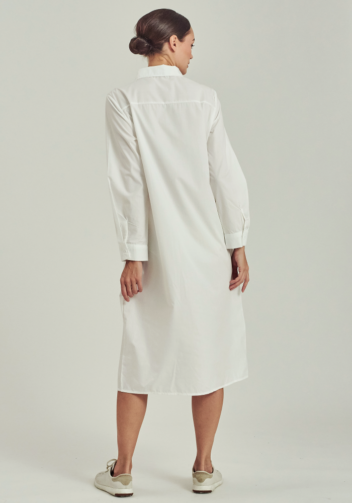 EDORA LONG SHIRT IN WHITE