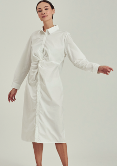 EDORA LONG SHIRT IN WHITE