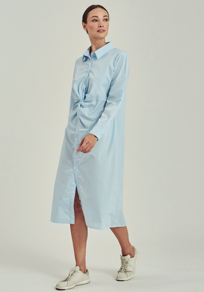 EDORA LONG SHIRT IN BABY BLUE