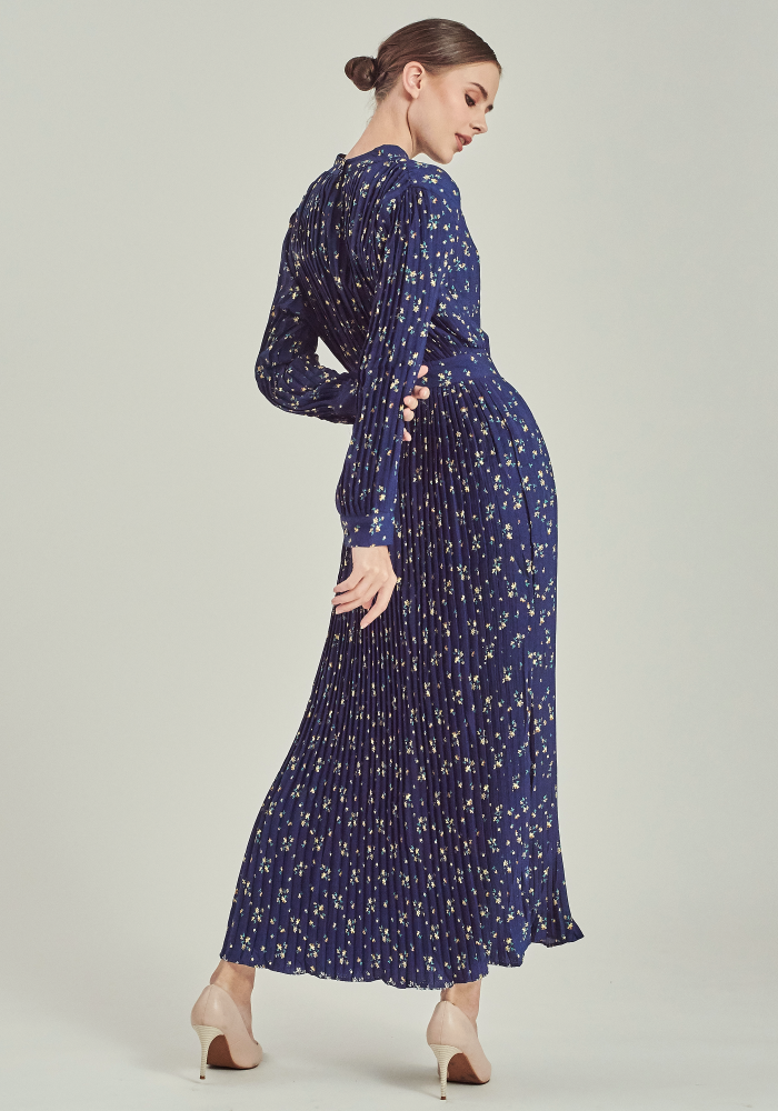 KRISSY DRESS IN VINTAGE DARK BLUE