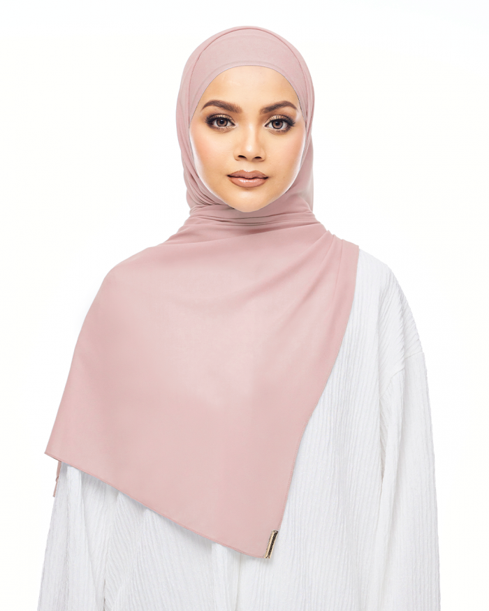 MALIQA SHAWL IN DUSTY PINK