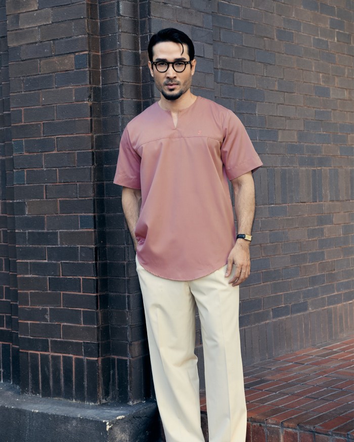 KURTA BADR IN DUSTY PINK