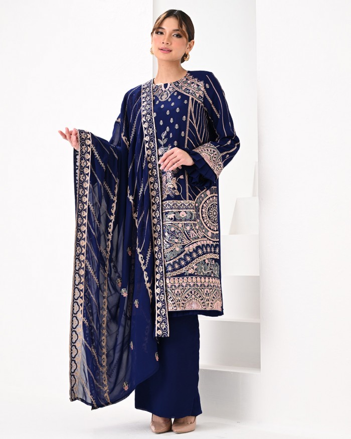 DEFECT MOUSHMI IN DARK BLUE