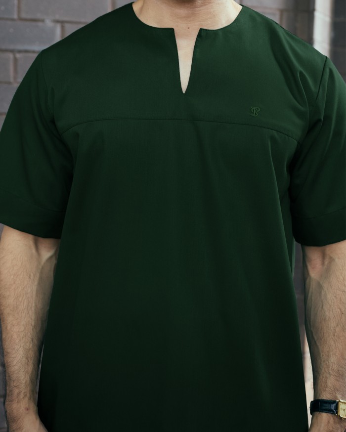 KURTA BADR IN EMERALD GREEN