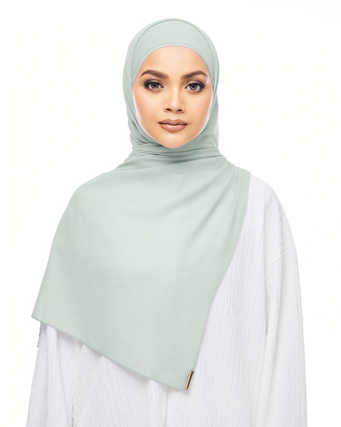 MALIQA SHAWL IN GREEN TEA