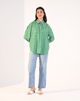 MELODY TOP IN GREEN