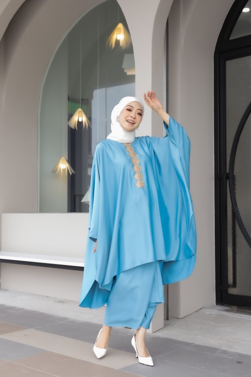 RANI CAFTAN IN SKY BLUE