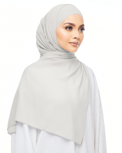 MALIQA SHAWL IN LIGHT GREY