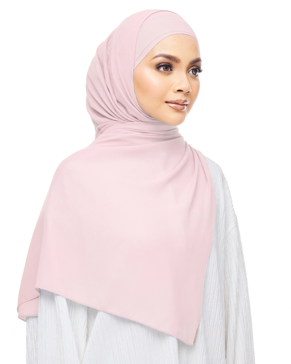 MALIQA SHAWL IN LIGHT PINK