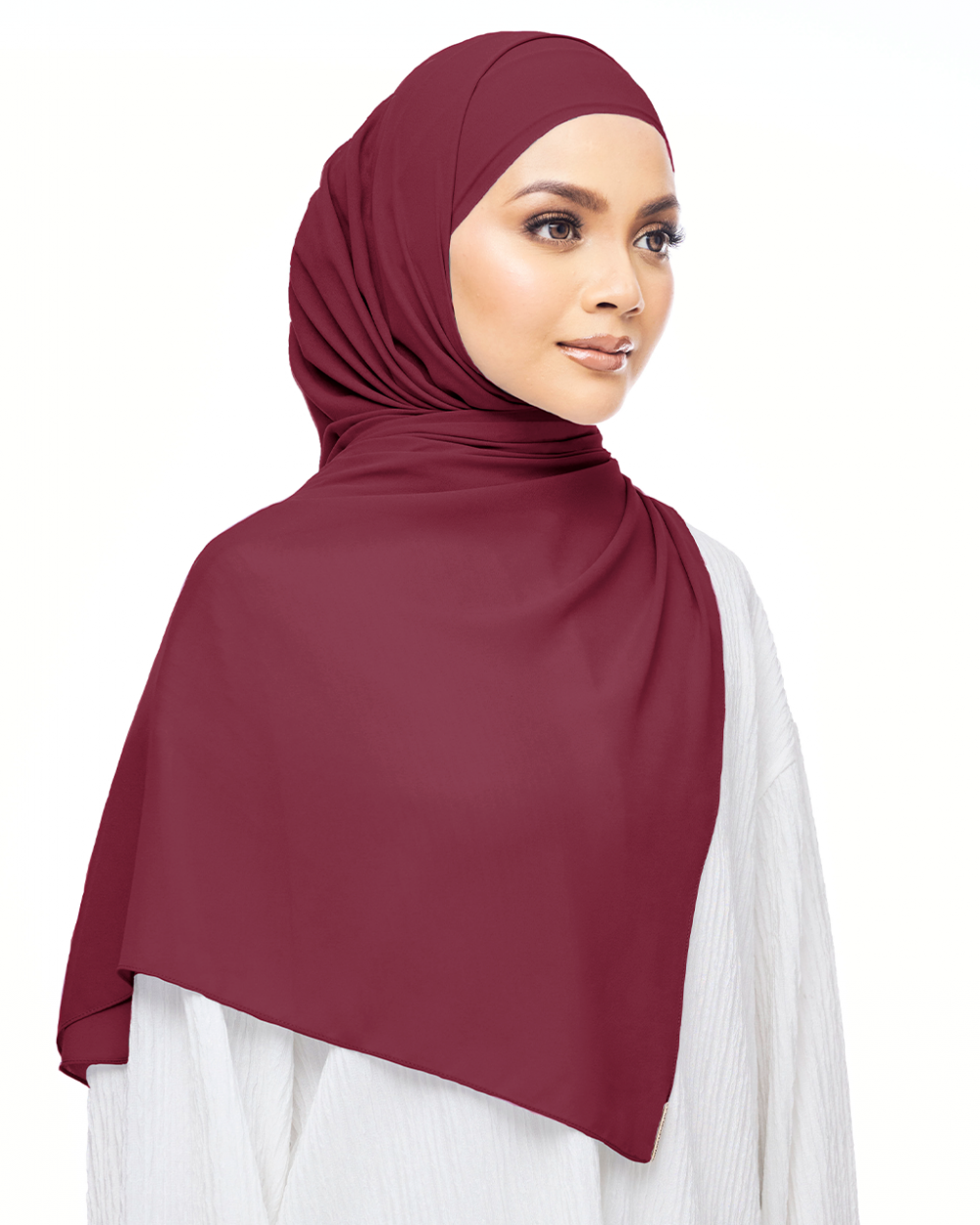 MALIQA SHAWL IN MAROON