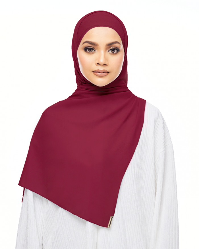 MALIQA SHAWL IN MAROON